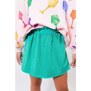 NEW QUEEN OF SPARKLES active skort in seafoam